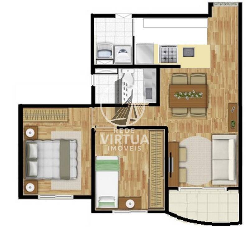 Apartamento, 2 quartos, 58 m² - Foto 14